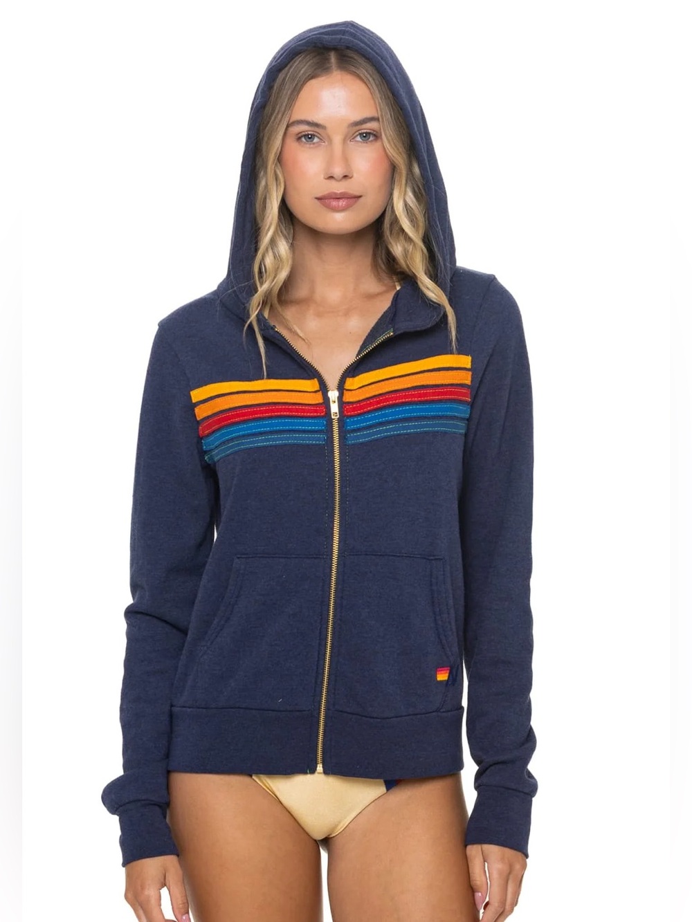 5 Stripe Hoodie in Navy
Aviator Nation